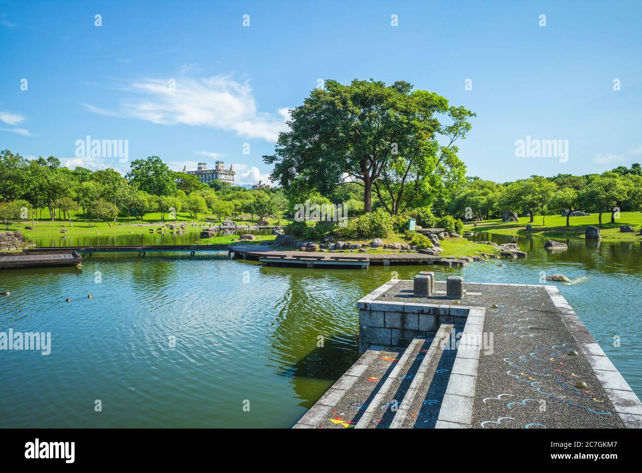 Landschaft des Luodong Sports Park in Yilan, taiwan Stockfoto