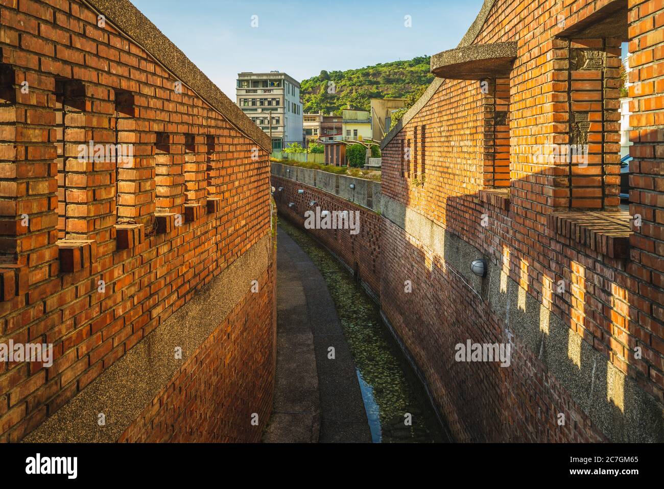 Öffentliches Bad der kalten Quelle in yilan, taiwan Stockfoto
