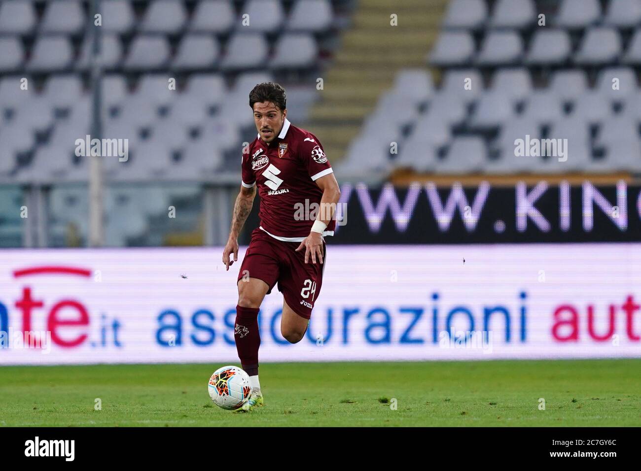 Turin (ITALIEN). Juli 2020. Italienische Fußball Serie A. Turin FC vs Genua FC. Simone Verdi vom FC Turin . Stockfoto