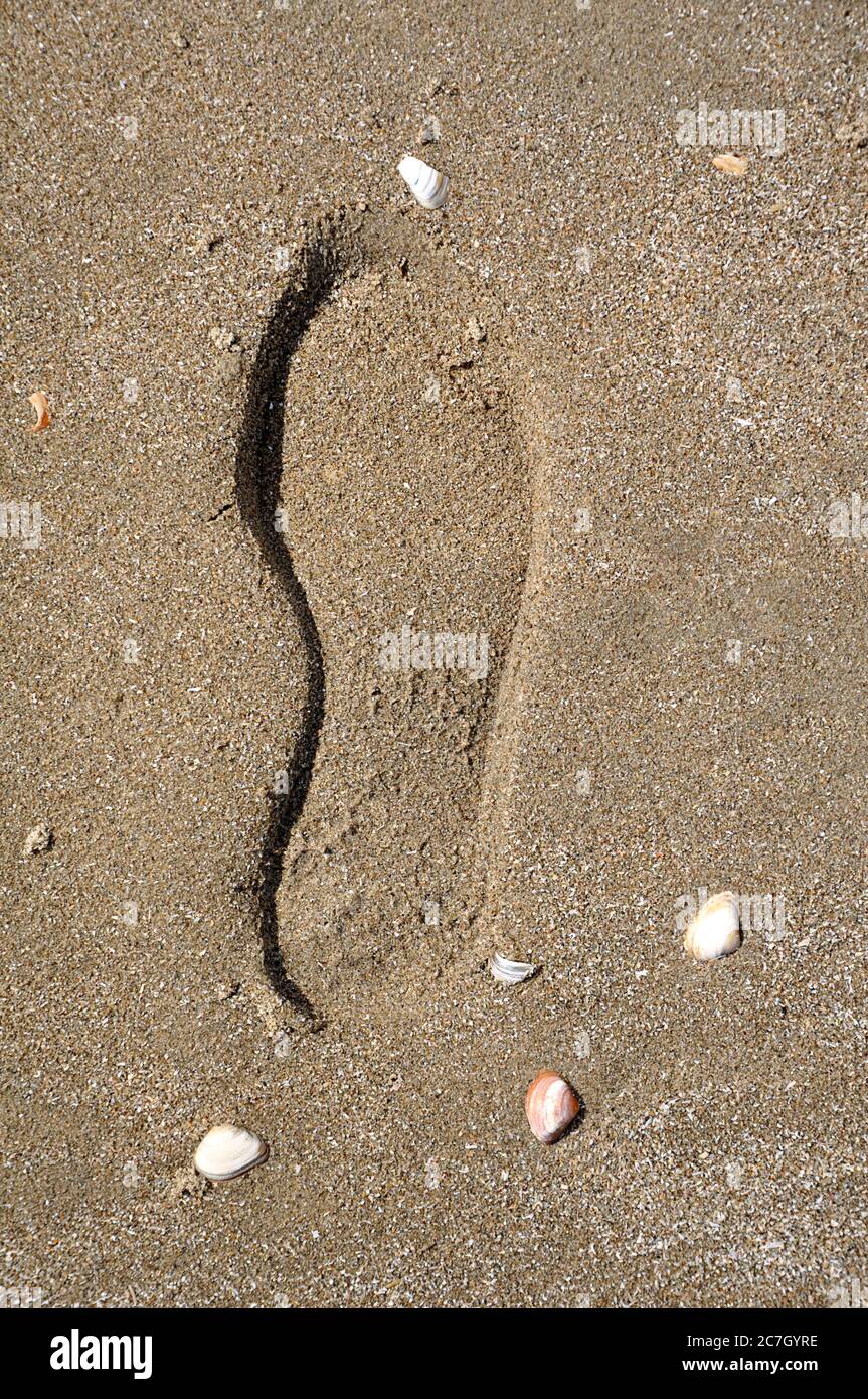 Schuhabdruck sand -Fotos und -Bildmaterial in hoher Auflösung – Alamy