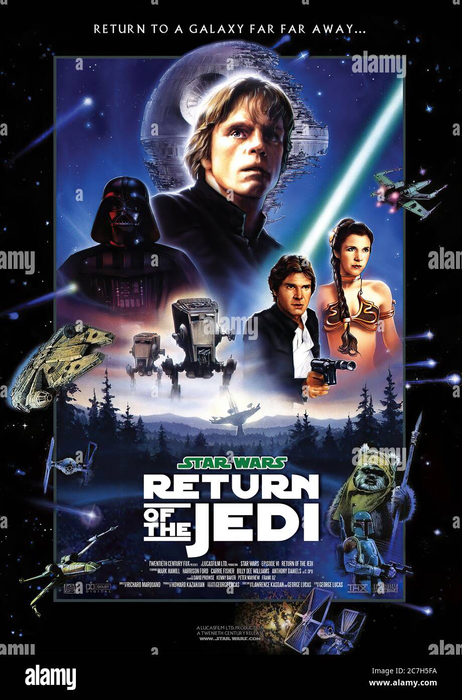 Rückkehr der Jedi - Filmposter Stockfoto