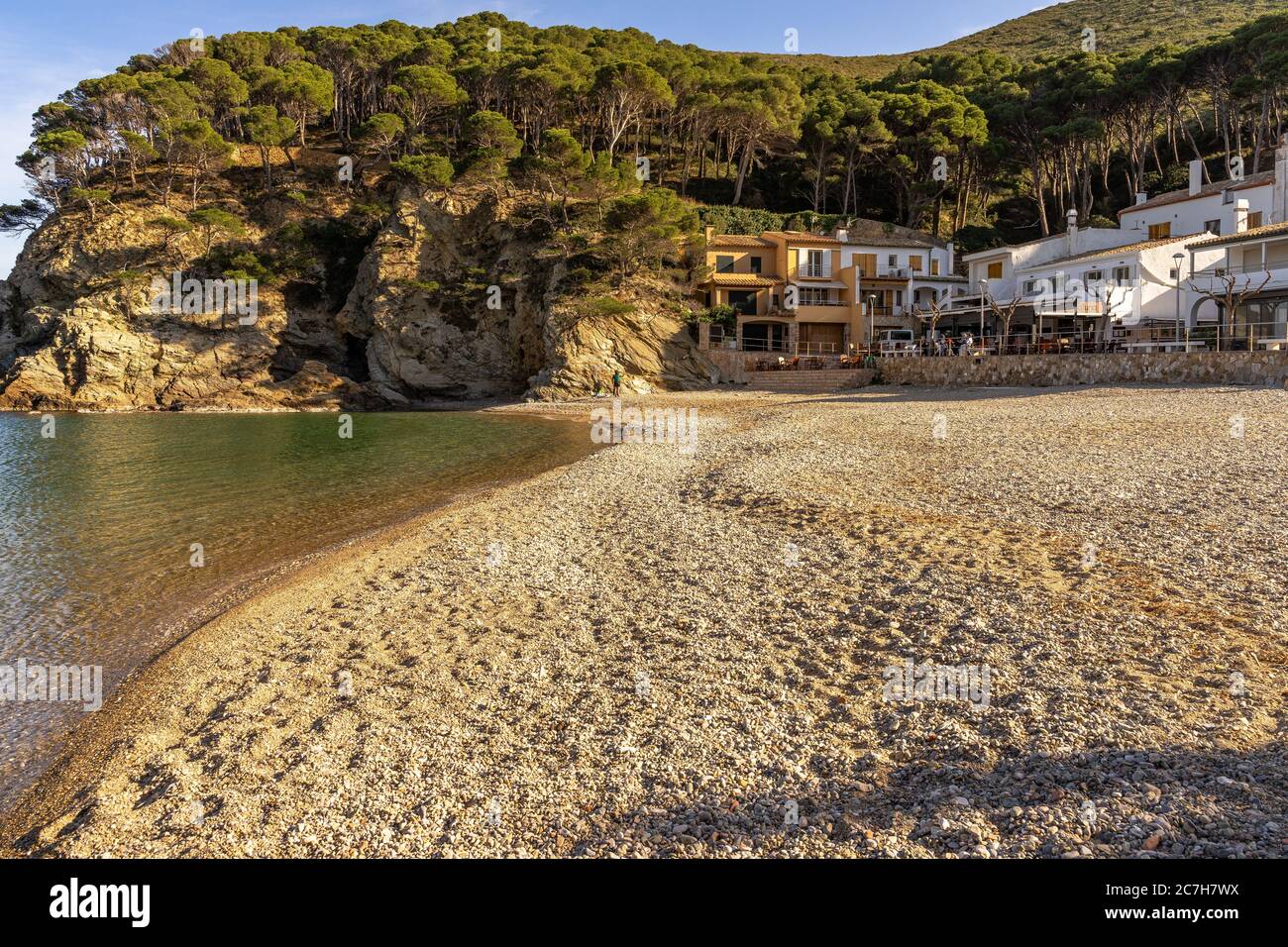 Europa, Spanien, Katalonien, Girona, Baix Empordà, Begur, Platja Cala Aiguablava Strand in der Nähe von Begur Stockfoto
