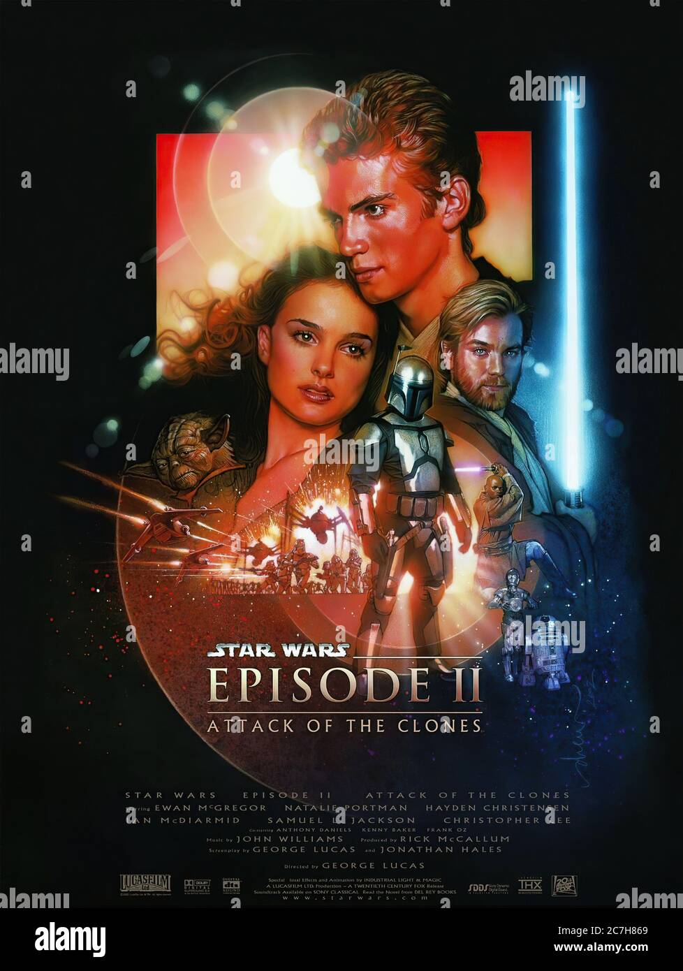 Star Wars Episode II Angriff der Klone - Filmposter 02 Stockfoto