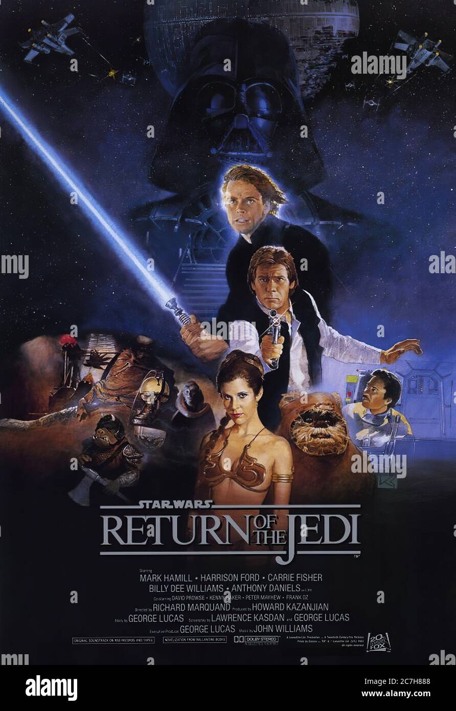 Star Wars Episode VI Rückkehr der Jedi - Filmposter Stockfoto