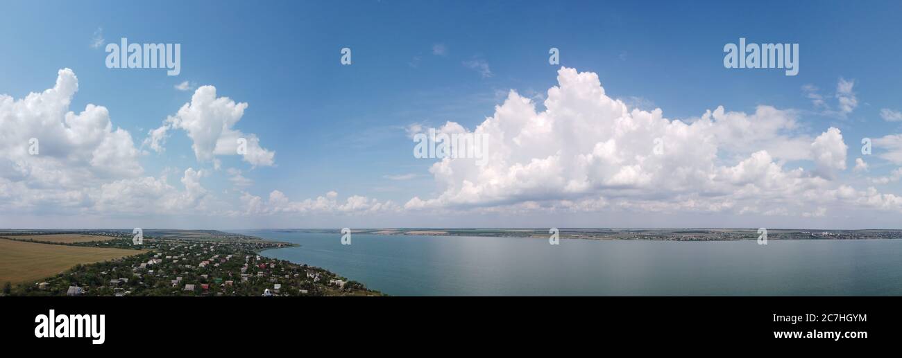 odessa ukraine Landschaft Sommer Wolkenlandschaft Panorama Stockfoto