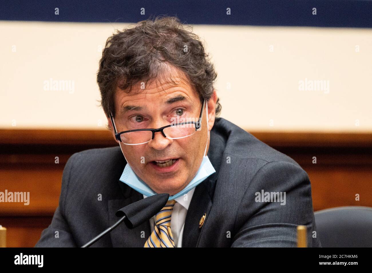 Washington, USA 17. Juli 2020. 17. Juli 2020 - Washington, DC, Vereinigte Staaten: US-Repräsentant Troy Balderson (R-OH) spricht bei der Anhörung des Ausschusses für Kleinunternehmen mit dem Titel „Aufsicht über die Small Business Administration und das Ministerium für Treasury Pandemic Programs“. (Foto: Michael Brochstein/Sipa USA) Quelle: SIPA USA/Alamy Live News Stockfoto