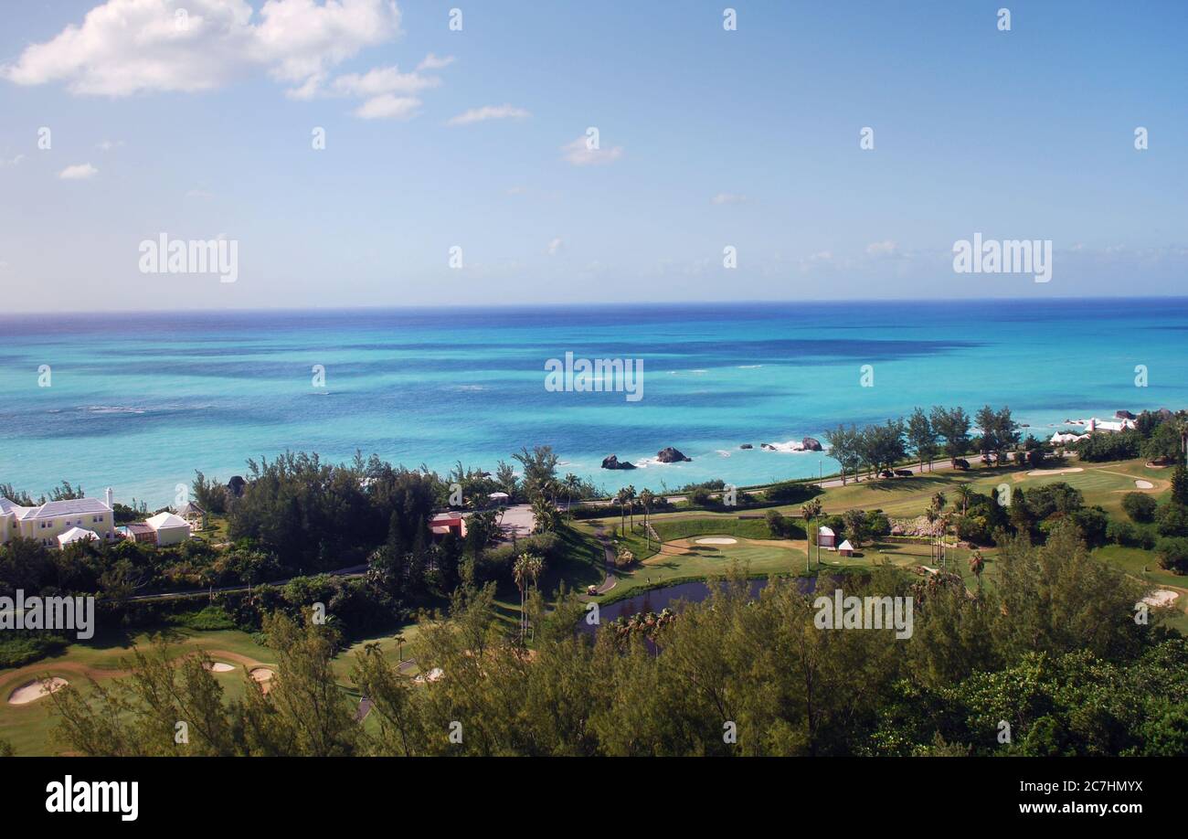 Turtle Hill Golf Club im wunderschönen Bermuda Stockfoto