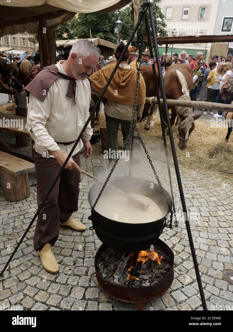Grafenauer Salzsumpffest, Bayerischer Wald, Bayern, Deutschland Stockfoto