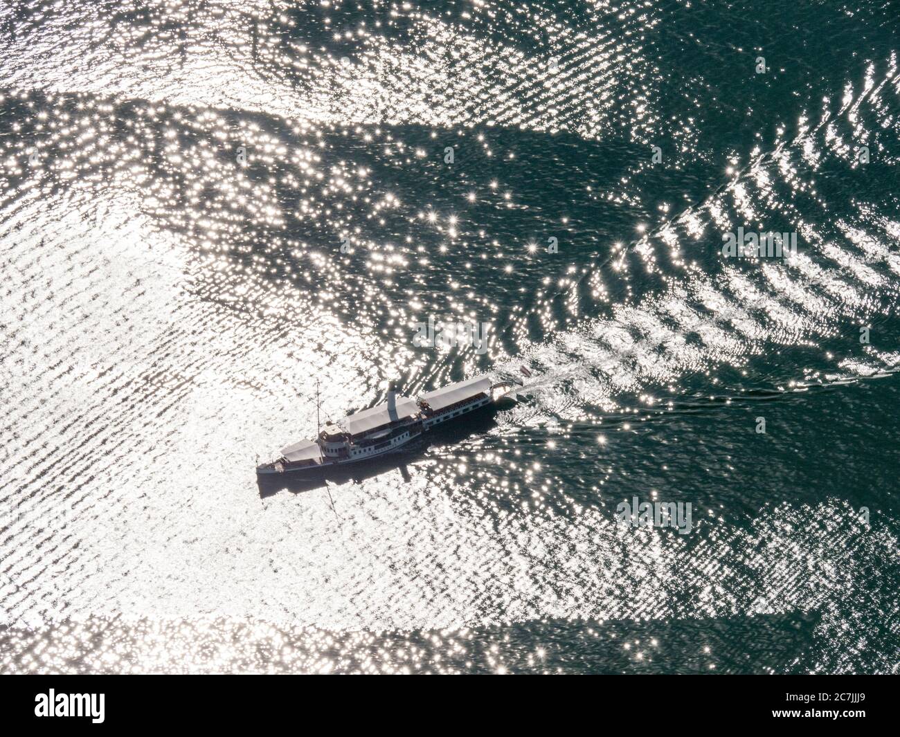 Dampfschiff Hohentwiel auf dem Bodensee Stockfoto