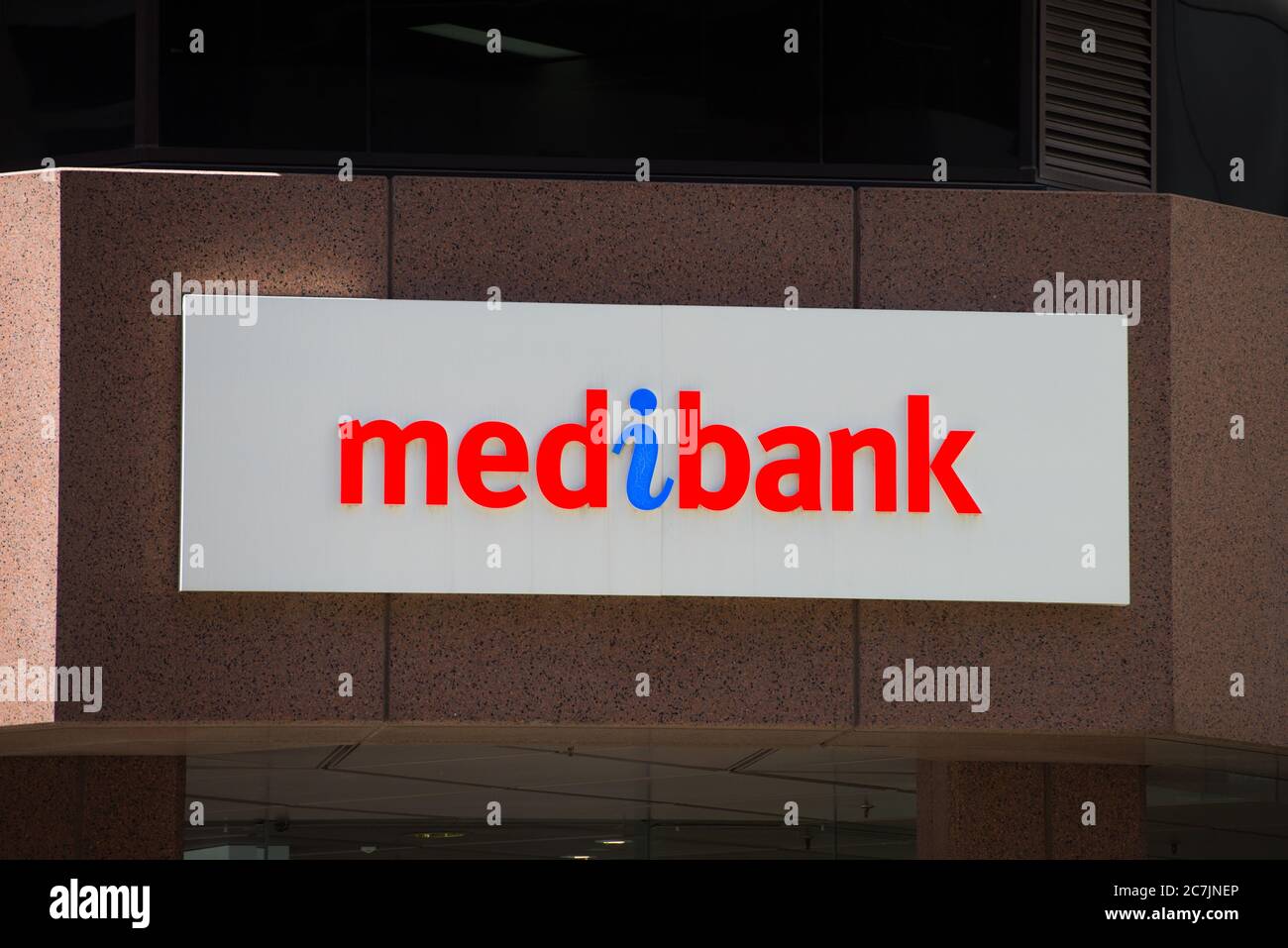 Perth, Australien, 21. November 2017: Medibank unterschreiben bei der Filiale der Krankenkasse. Stockfoto