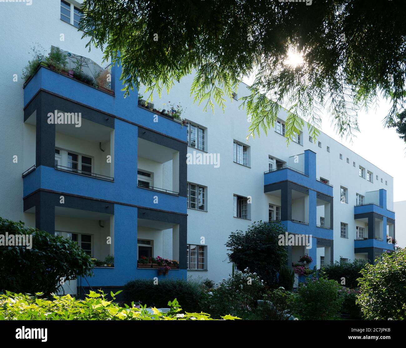 Hufeisensiedlung, Berlin Moderne Siedlung, UNESCO Weltkulturerbe, Berlin, Deutschland Stockfoto