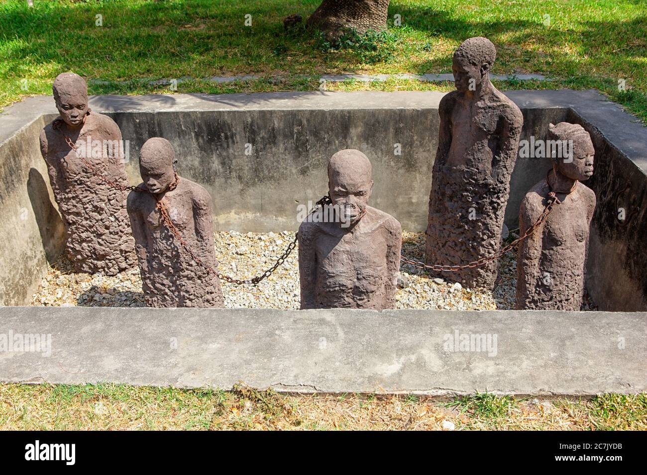 Sklaverei-Denkmal in Stonetown, Sansibar City, Stockfoto