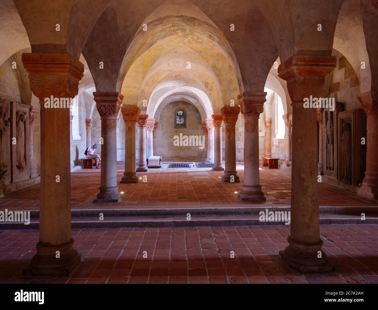 Stiftskirche, Krypta, Quedlinburg, UNESCO-Weltkulturerbe, Sachsen-Anhalt, Deutschland Stockfoto