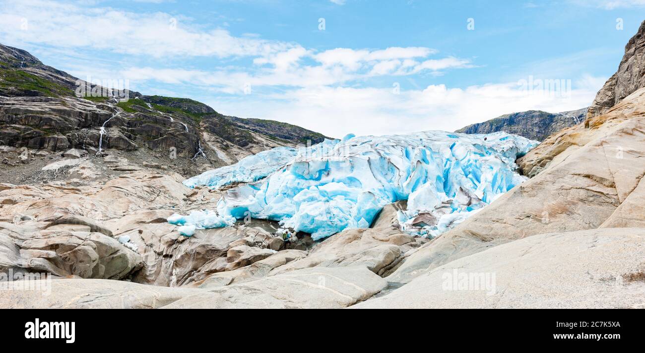 Nigardsbreen Gletscher in Norwegen, Skandinavien Stockfoto