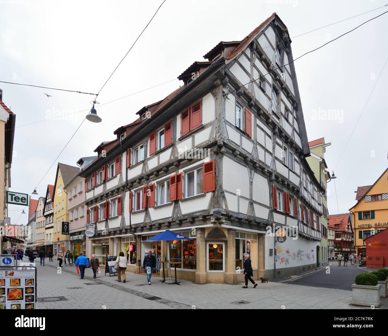 Ulm, Baden-Württemberg, Deutschland, Fachwerkhaus in der Kohlgasse in der schwäbischen Stadt Ulm. Stockfoto