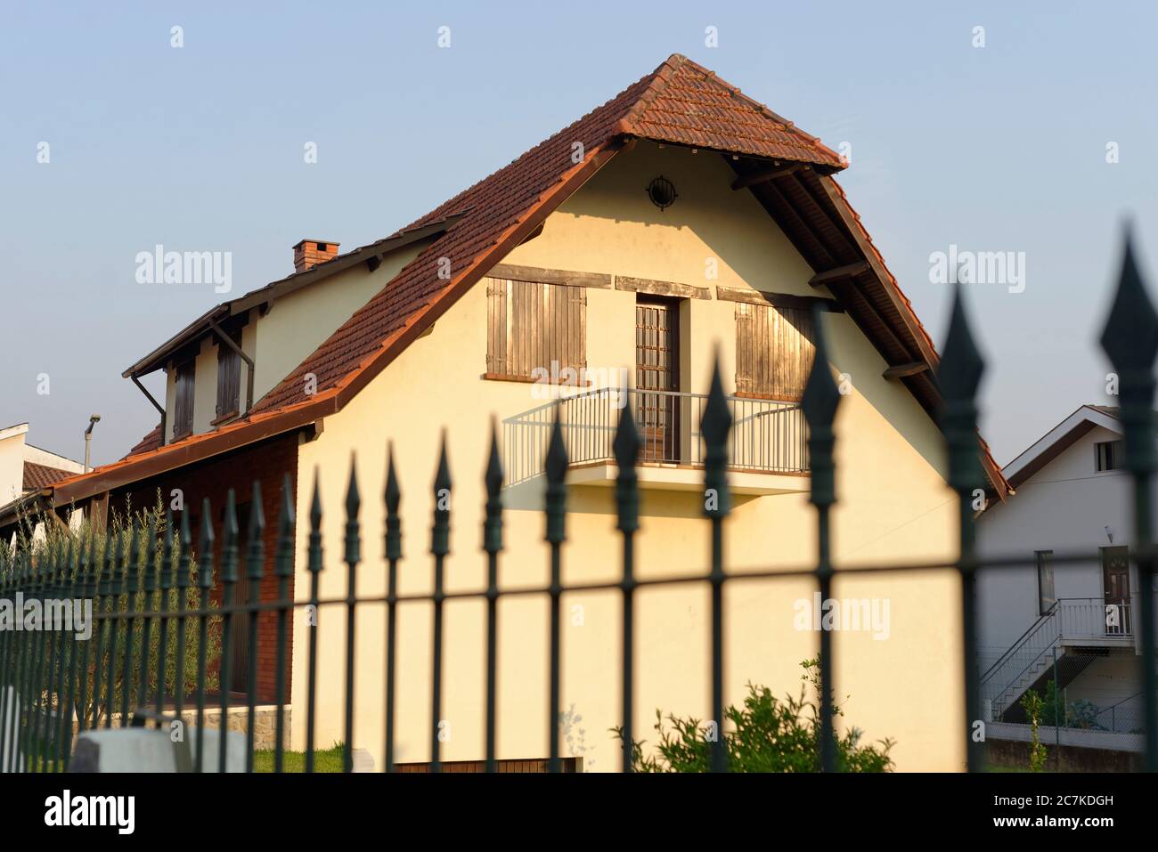 Typische Einwanderungsarchitektur in der Region Minho, nördlich von Portugal. Stockfoto