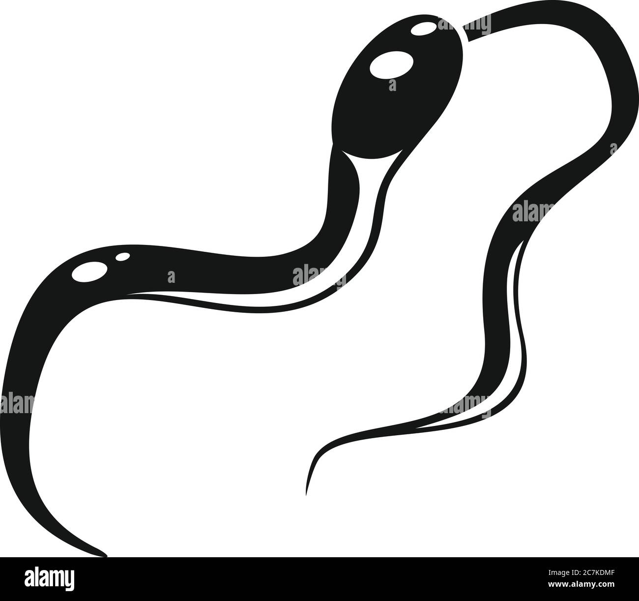 Parasiten-Symbol. Einfache Illustration von Parasitenvektor-Symbol für Web-Design isoliert auf weißem Hintergrund Stock Vektor