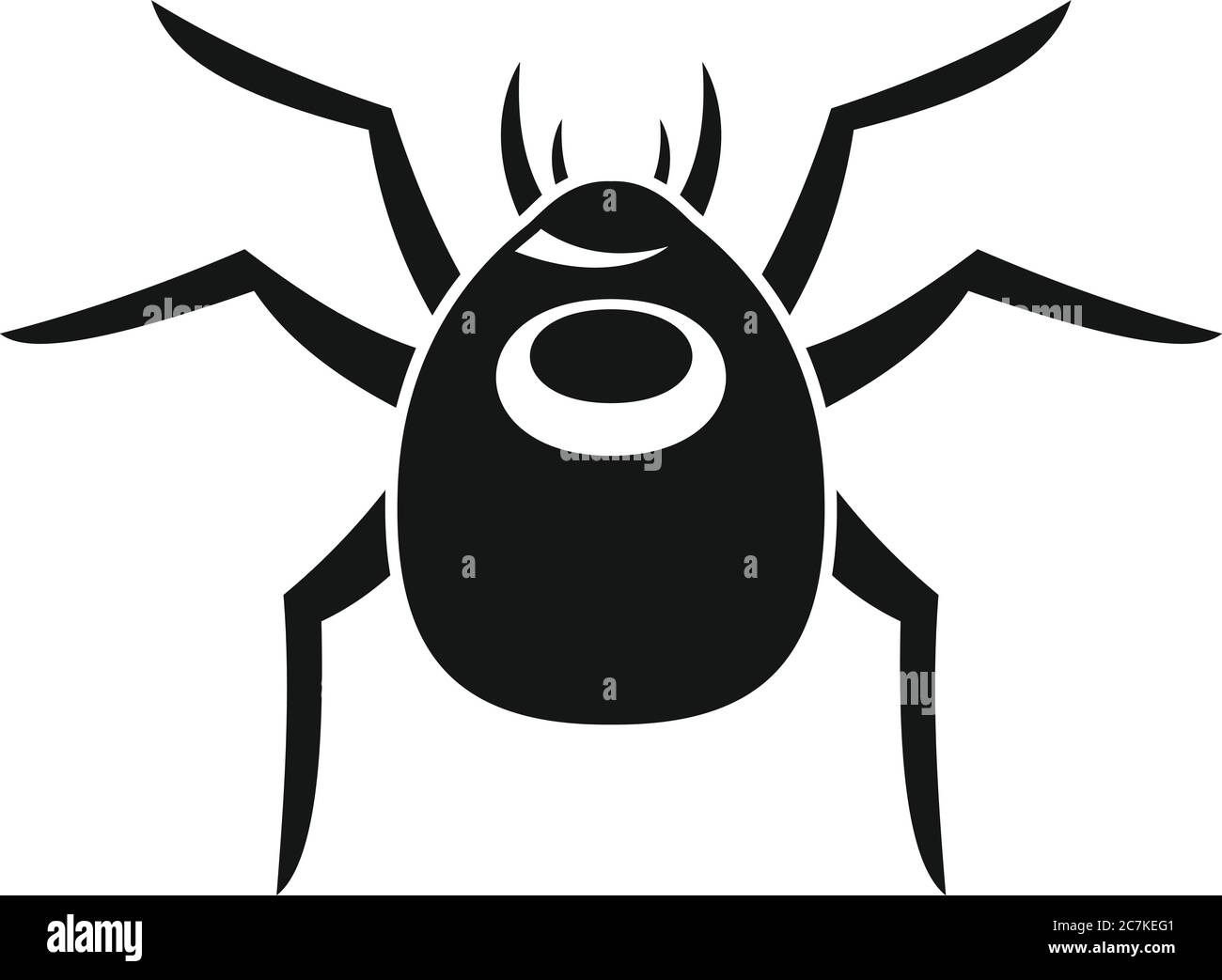 Symbol für Spinnenwald-Fehler. Einfache Illustration von Spinne Wald Bug Vektor-Symbol für Web-Design isoliert auf weißem Hintergrund Stock Vektor