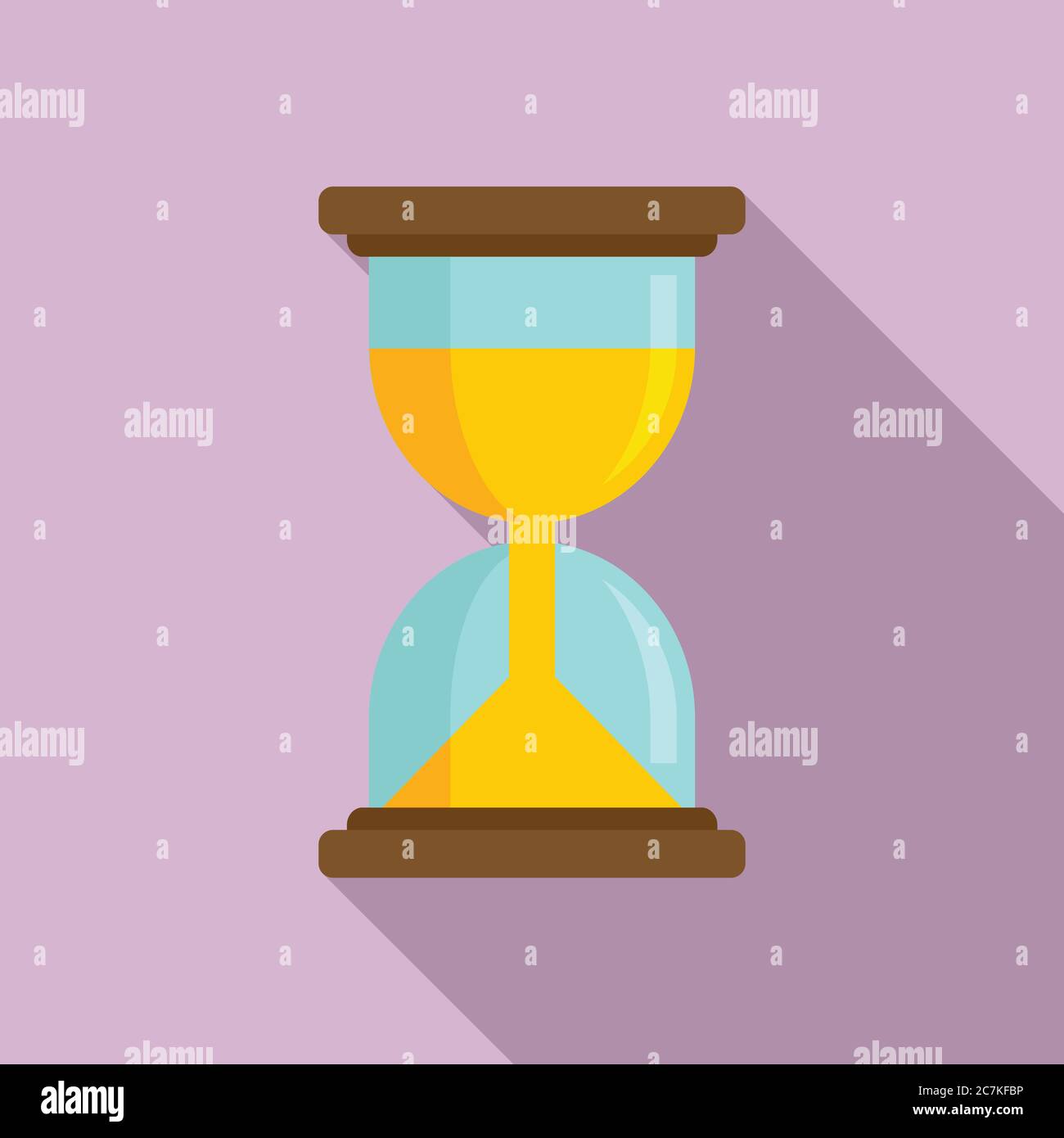 Hypnose Sanduhr-Symbol. Flache Illustration der Hypnose Sanduhr Vektor-Symbol für Web-Design Stock Vektor