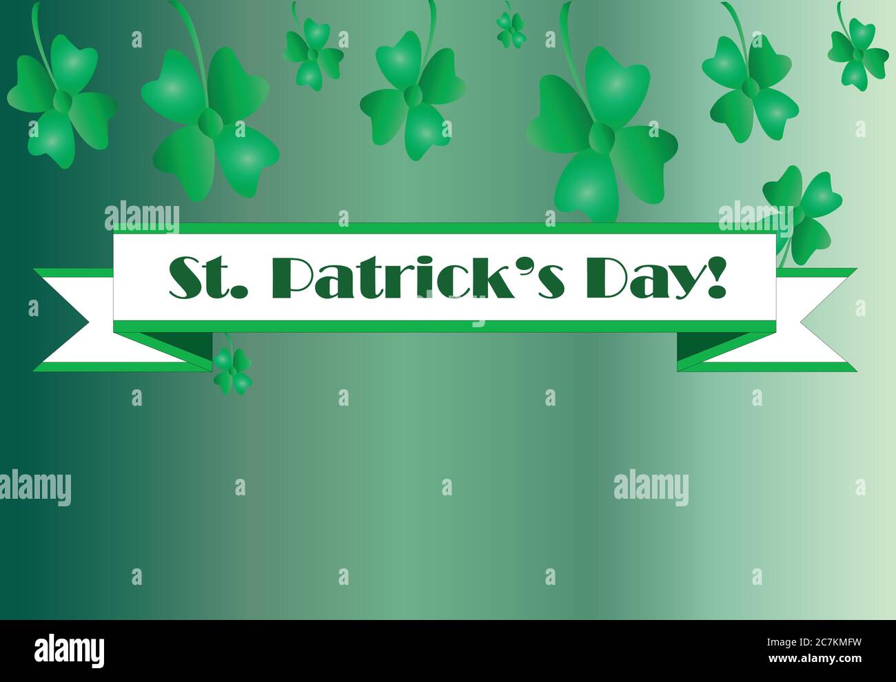 st. Patricks Tag horizontale Banner Vektor Stock Vektor