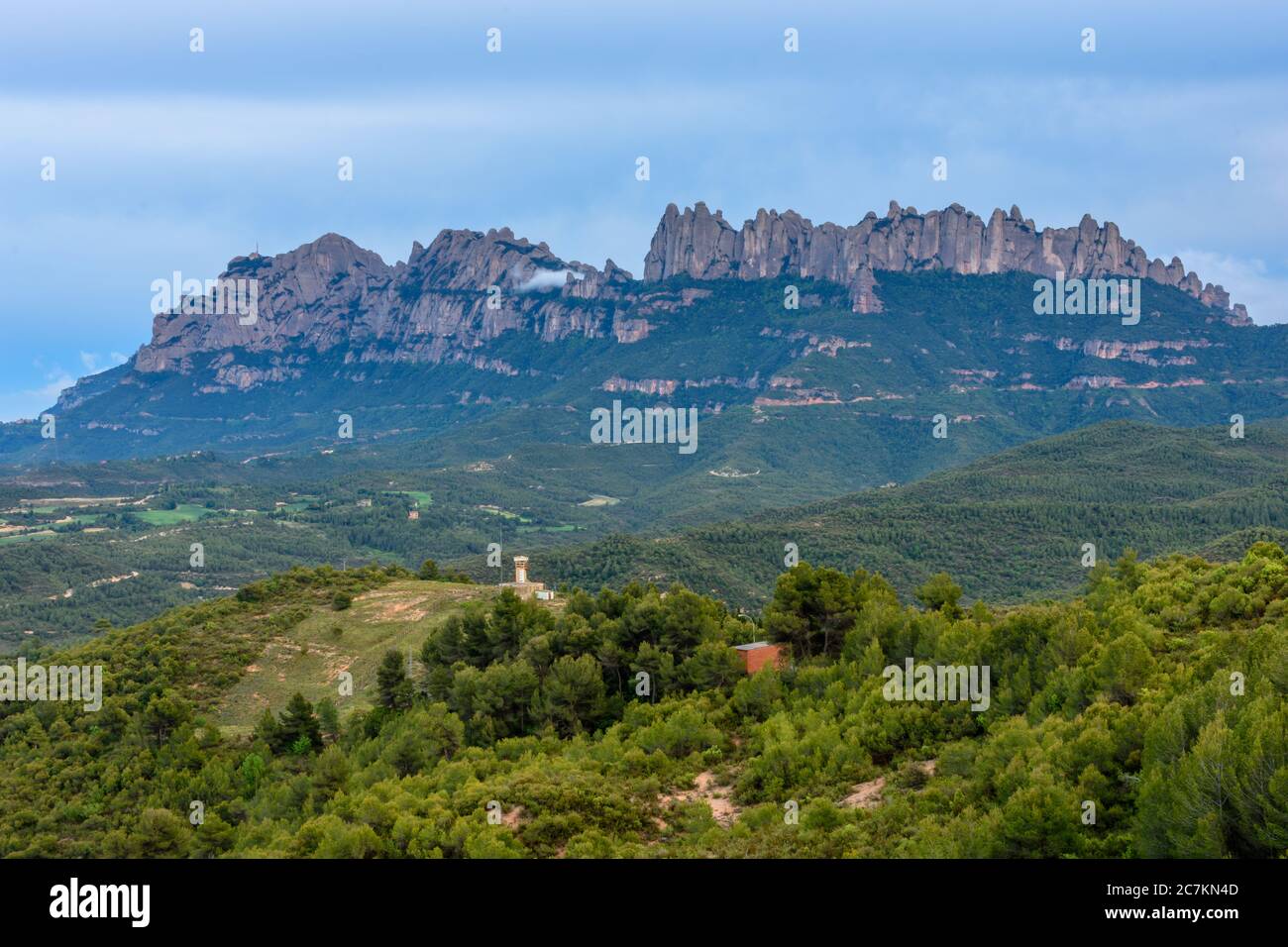 Schöne Gipfel des Montserrat (Katalonien, Spanien) Stockfoto