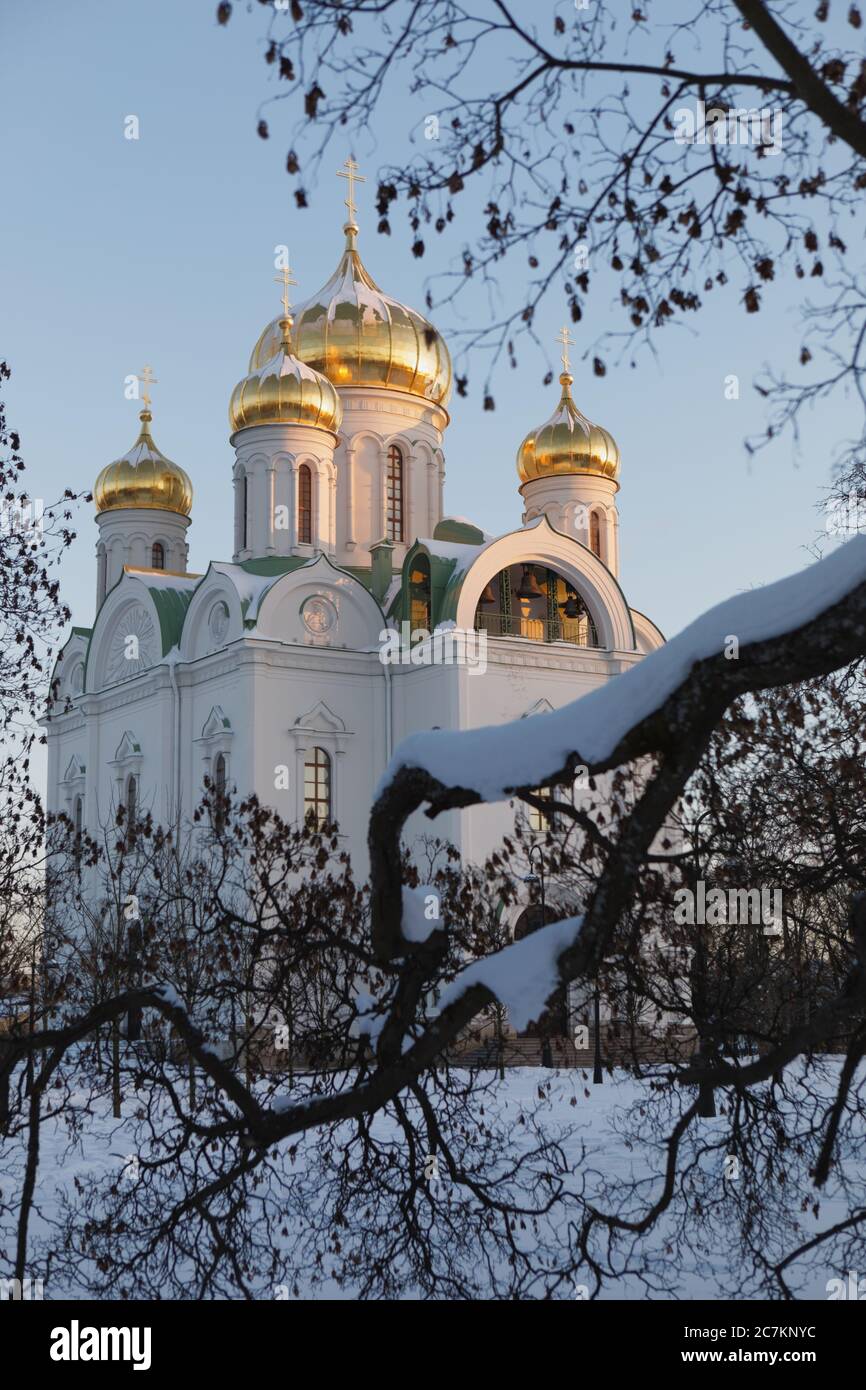 Kathedrale der Heiligen Katharina der große Märtyrer in Puschkin, St. Petersburg, Russland Stockfoto