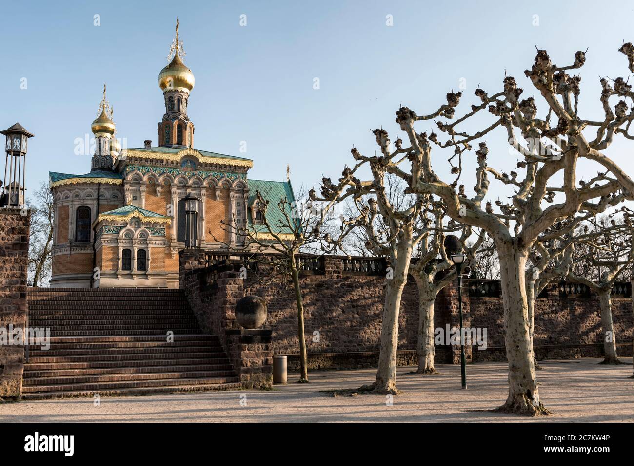 Deutschland, Hessen, Darmstadt, Russisch-Orthodoxe Kapelle auf der Mathildenhöhe, St. Maria Magdalena, Architekt Leon N. Benois Stockfoto