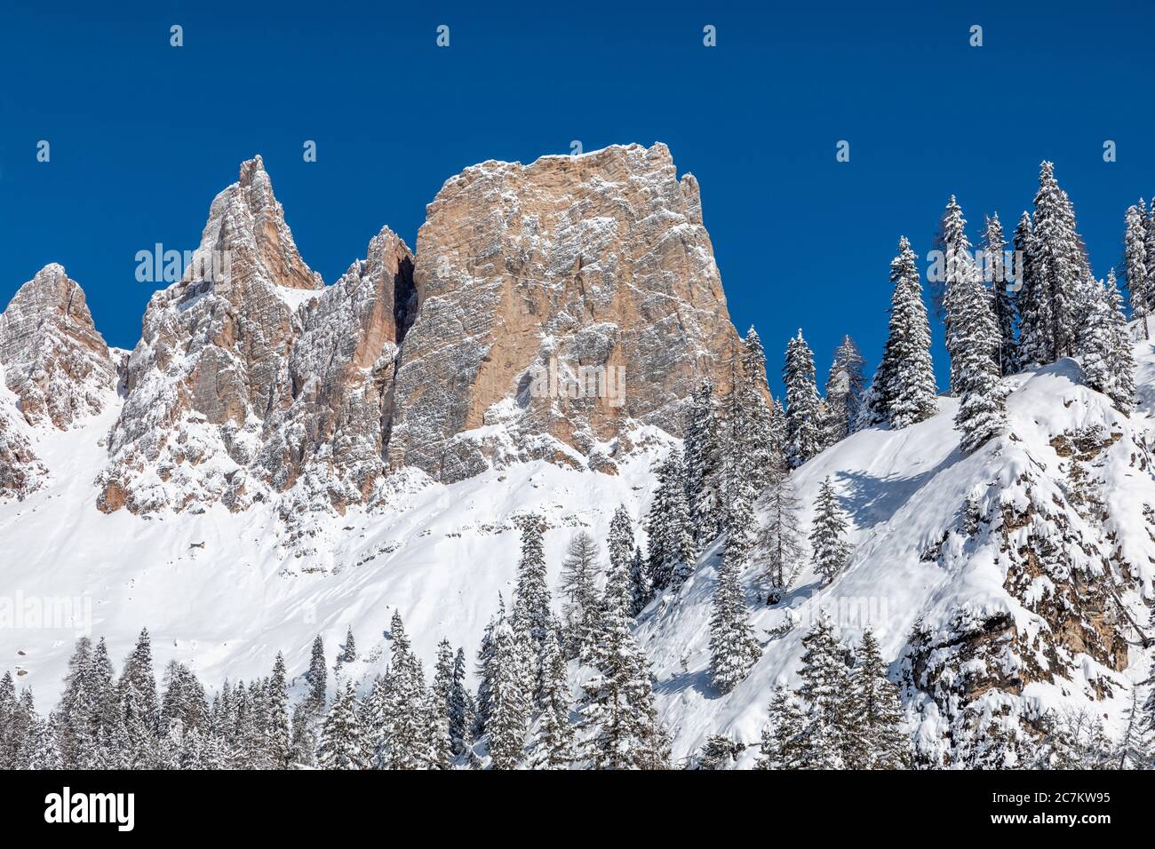 Detail von Monte Cristallo, Dolomiten, Cortina d'Ampezzo, Belluno, Venetien, Italien Stockfoto