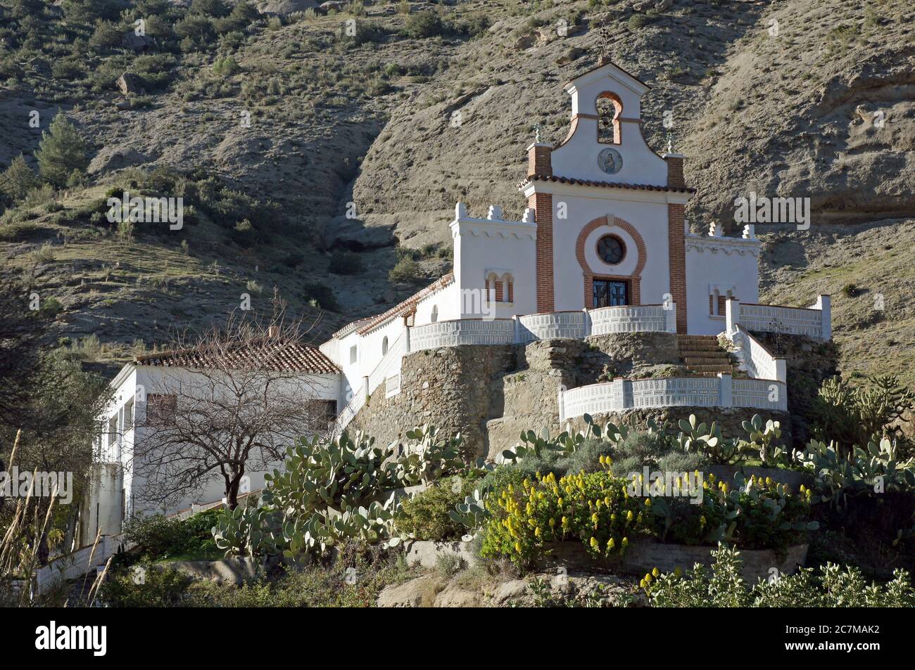 Spanien: Die Ermita de Nuestra Senora de Villaverde bei Ardales Stockfoto
