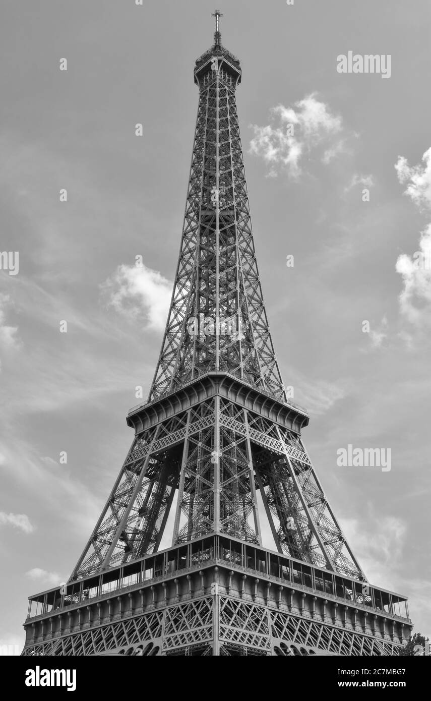 Struktur beobachtungsturm eiffel SchwarzweißStockfotos und bilder Alamy