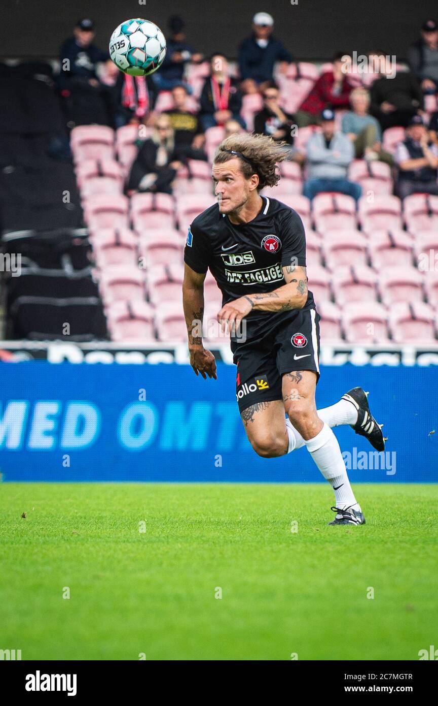 Herning, Dänemark. Juli 2020. Alexander Scholz (14) vom FC Midtjylland beim 3F Superliga-Spiel zwischen FC Midtjylland und FC Nordsjaelland in der MCH Arena in Herning. (Foto Kredit: Gonzales Foto/Alamy Live News Stockfoto