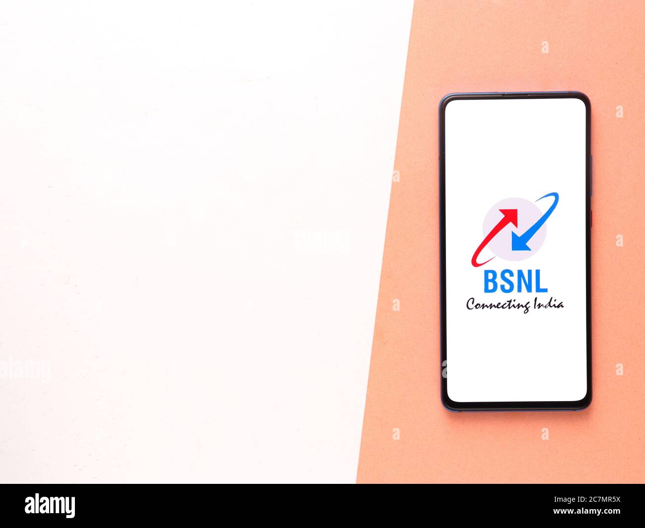 Assam, indien - 17. Juli 2020: BSNL indiens größtes Telekommunikationsunternehmen. Stockfoto