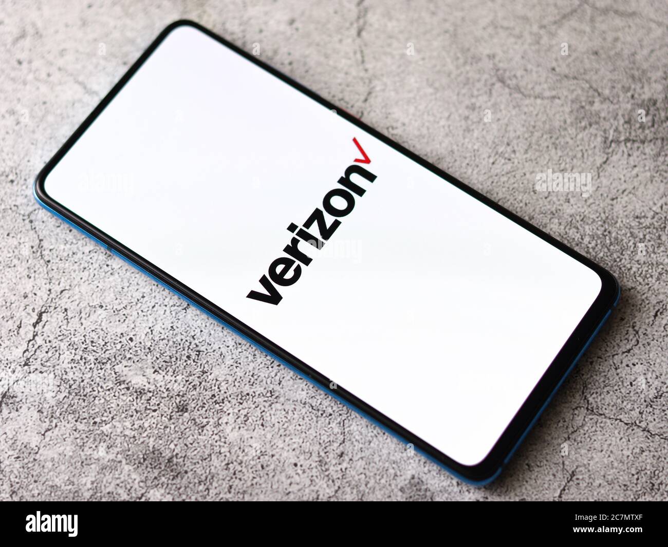 Assam, indien - 17. Juli 2020 : Verizon ein größtes Telekommunikationsunternehmen. Stockfoto