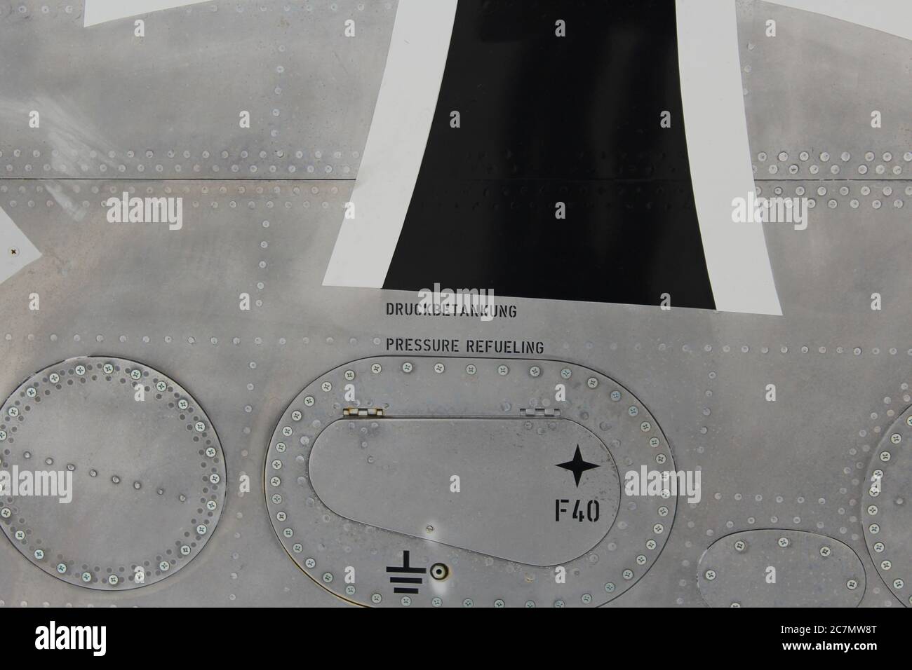 Detail des Dornier do 31 E1, ausgestellt vor dem Dornier Museum