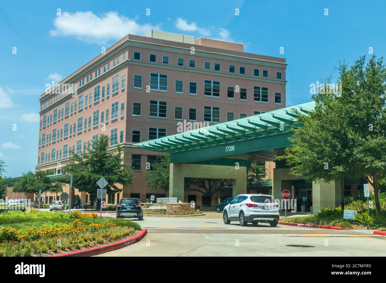 CHI St. Luke's Health - The Woodlands Hospital in The Woodlands, Texas. Stockfoto