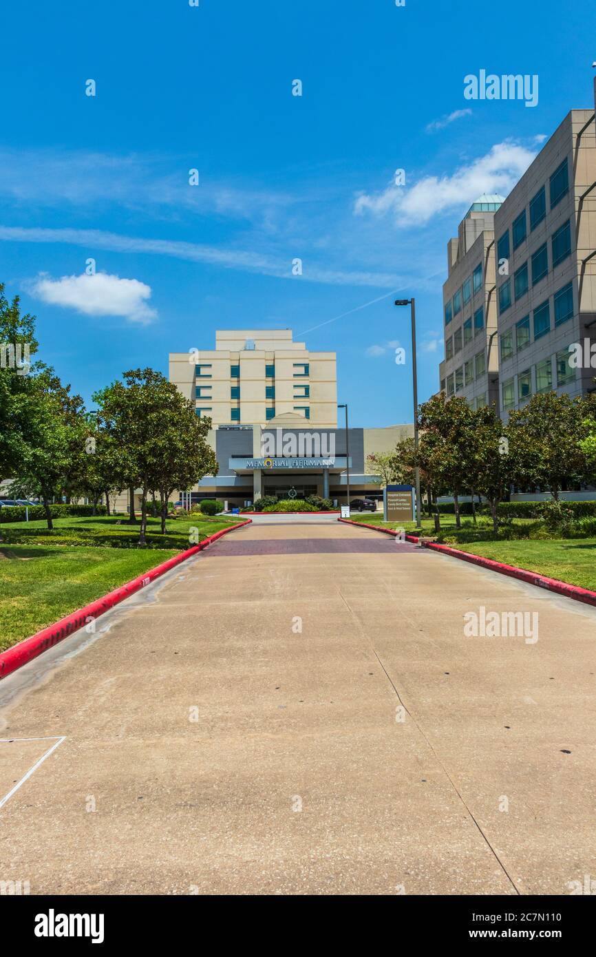 Memorial Hermann The Woodlands Medical Center, Teil des größten gemeinnützigen Gesundheitssystems in Texas, in The Woodlands, Texas. Stockfoto