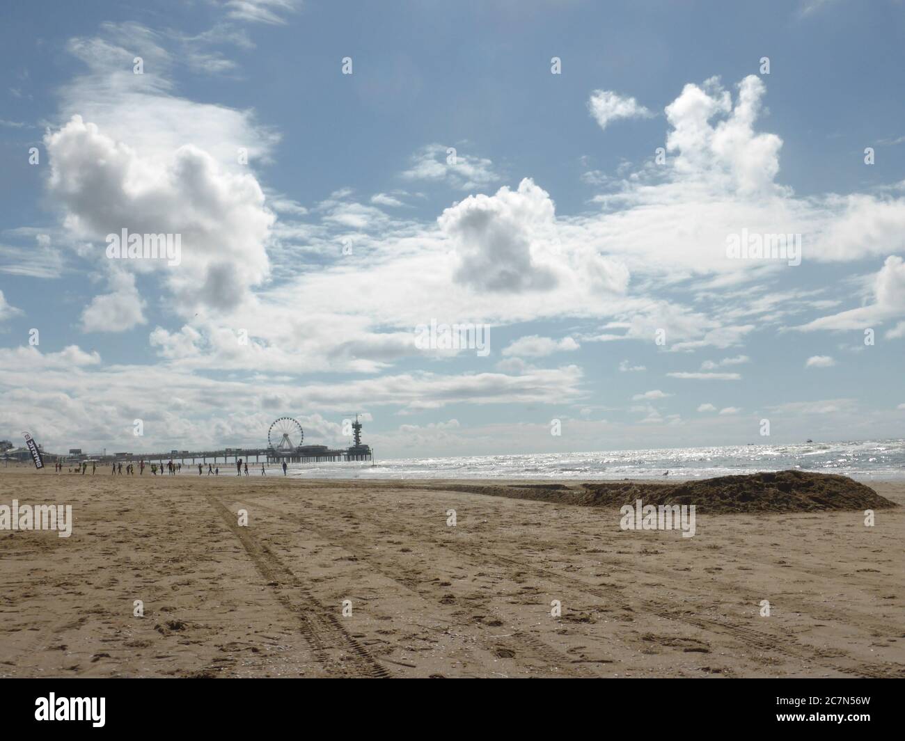 Scheveningen Beach, Den Haag, Niederlande Stockfoto