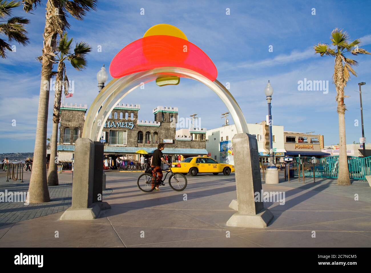 Gateway Arch am Mission Beach, San Diego, Kalifornien, USA Stockfoto