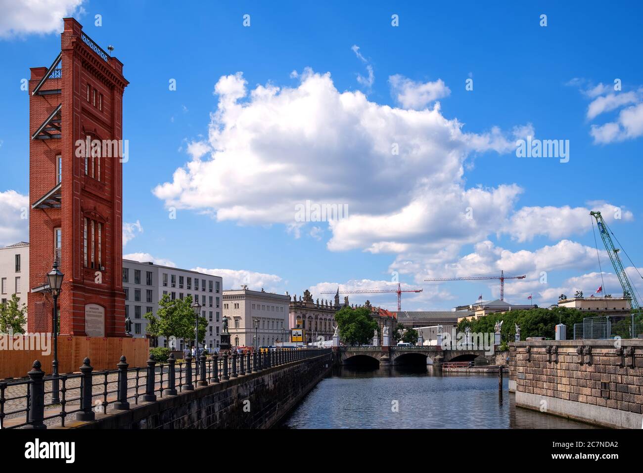Bauakademie von Karl Friedrich Schinkel. Bau einer Modellfassade für den Wiederaufbau der Akademie im Jahr 1962 abgerissen Stockfoto
