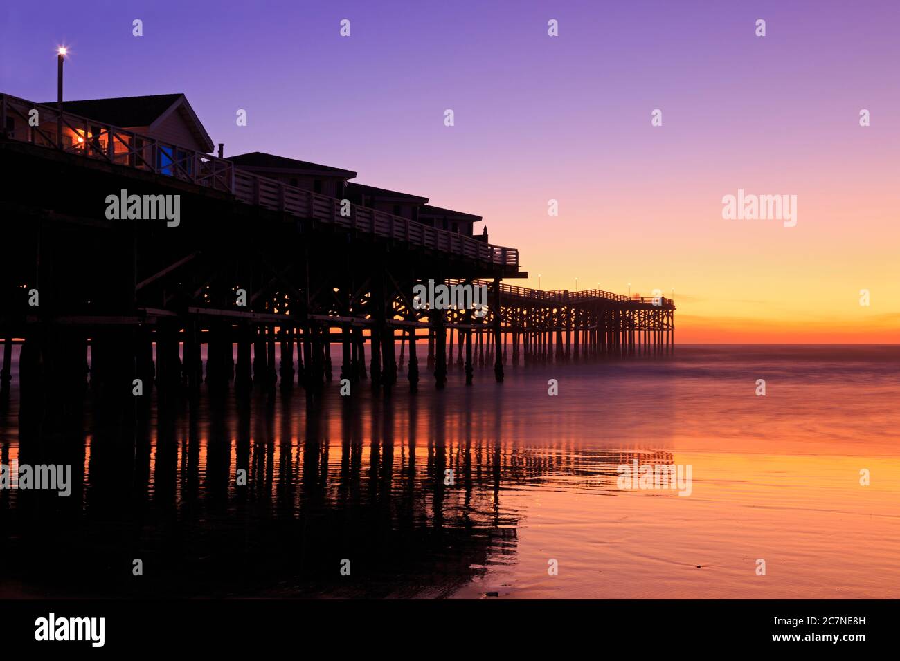 Crystal Pier, Pacific Beach, San Diego, Kalifornien, USA Stockfoto