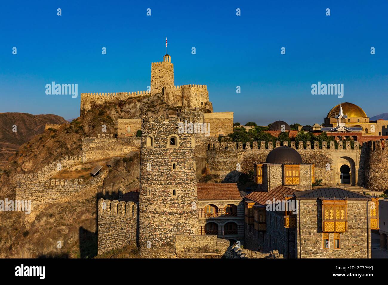Akhaltsikhe , Georgien - 14. August 2019 : Rabati Schloss Wahrzeichen der Samtskhe Javakheti Region Osteuropa Stockfoto