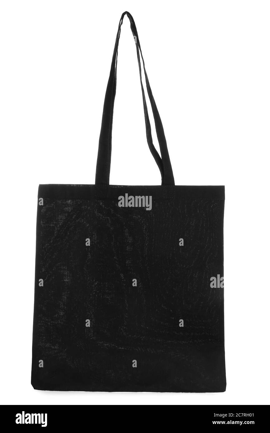 Eco Beutel auf weißem Hintergrund Stockfoto