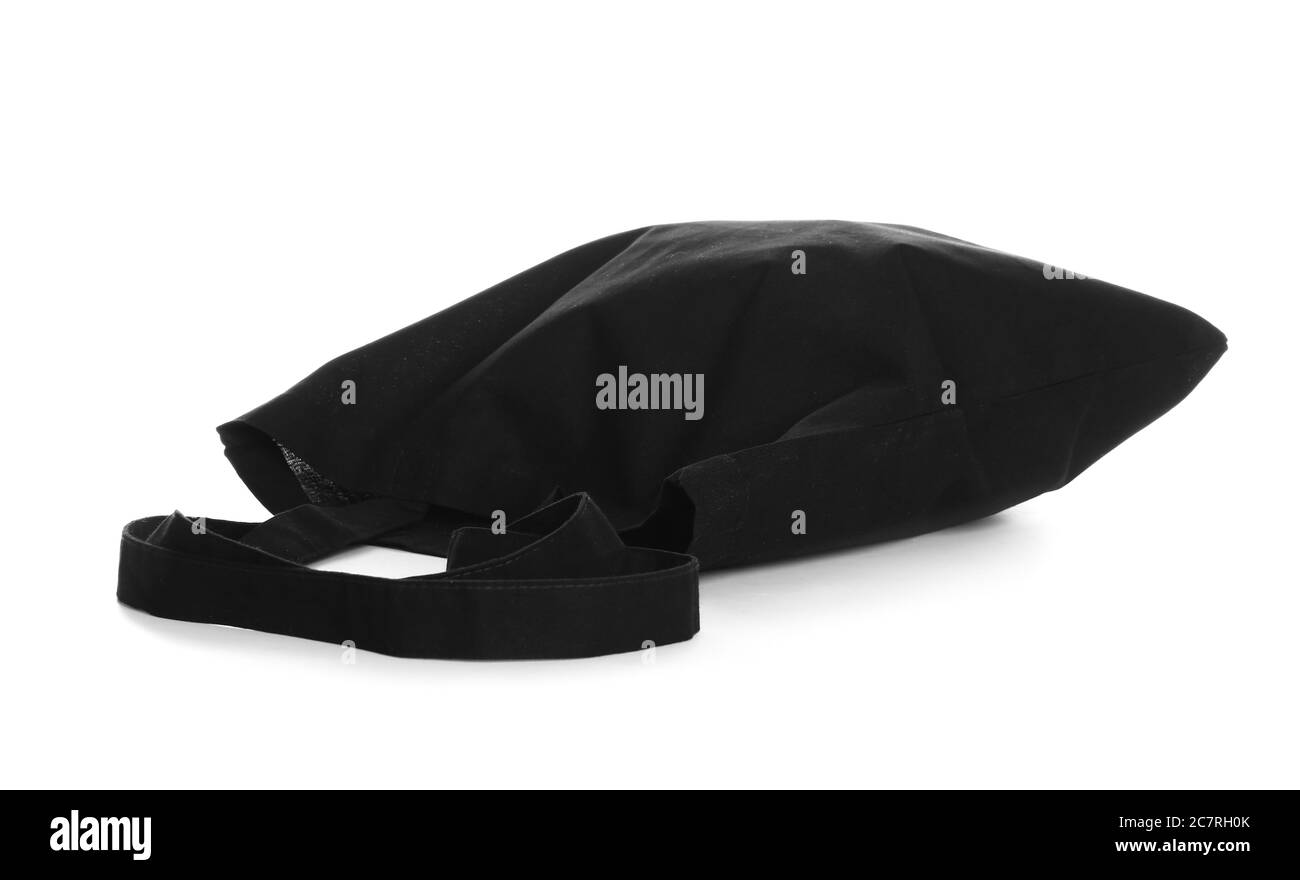 Eco Beutel auf weißem Hintergrund Stockfoto