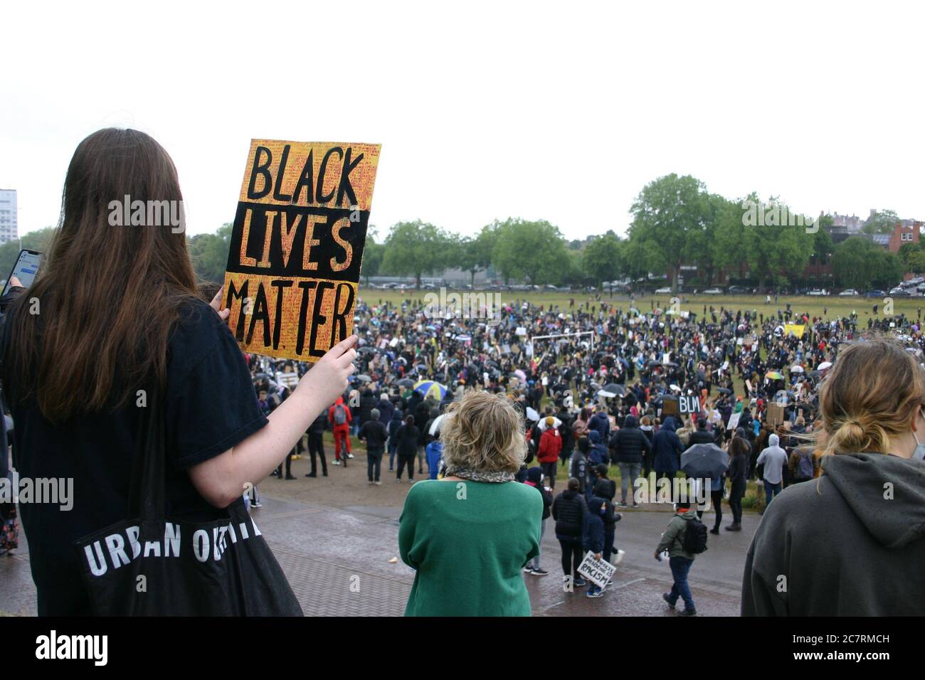 Black Lives Matter Protest, Nottingham, Großbritannien. Juni 2020 Stockfoto