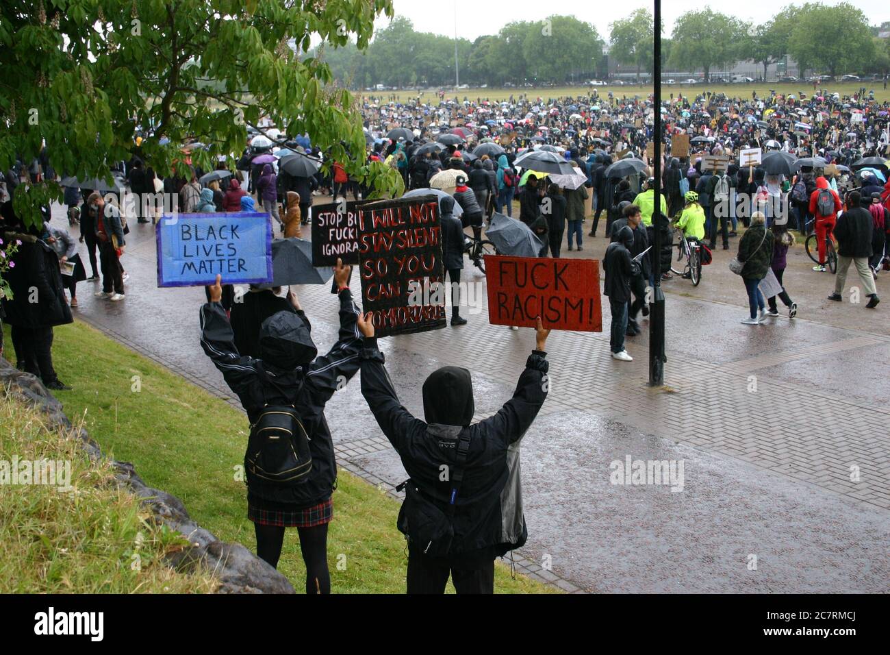 Black Lives Matter Protest, Nottingham, Großbritannien. Juni 2020 Stockfoto