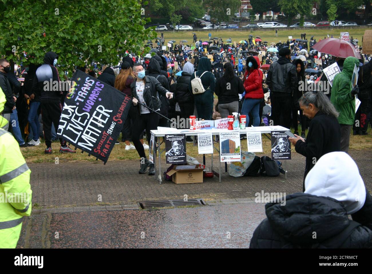 Black Lives Matter Protest, Nottingham, Großbritannien. Juni 2020 Stockfoto
