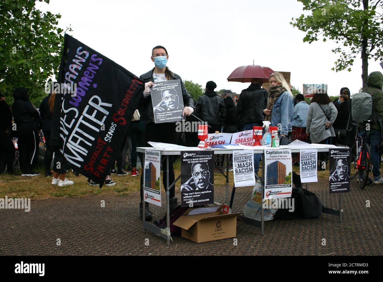 Black Lives Matter Protest, Nottingham, Großbritannien. Juni 2020 Stockfoto