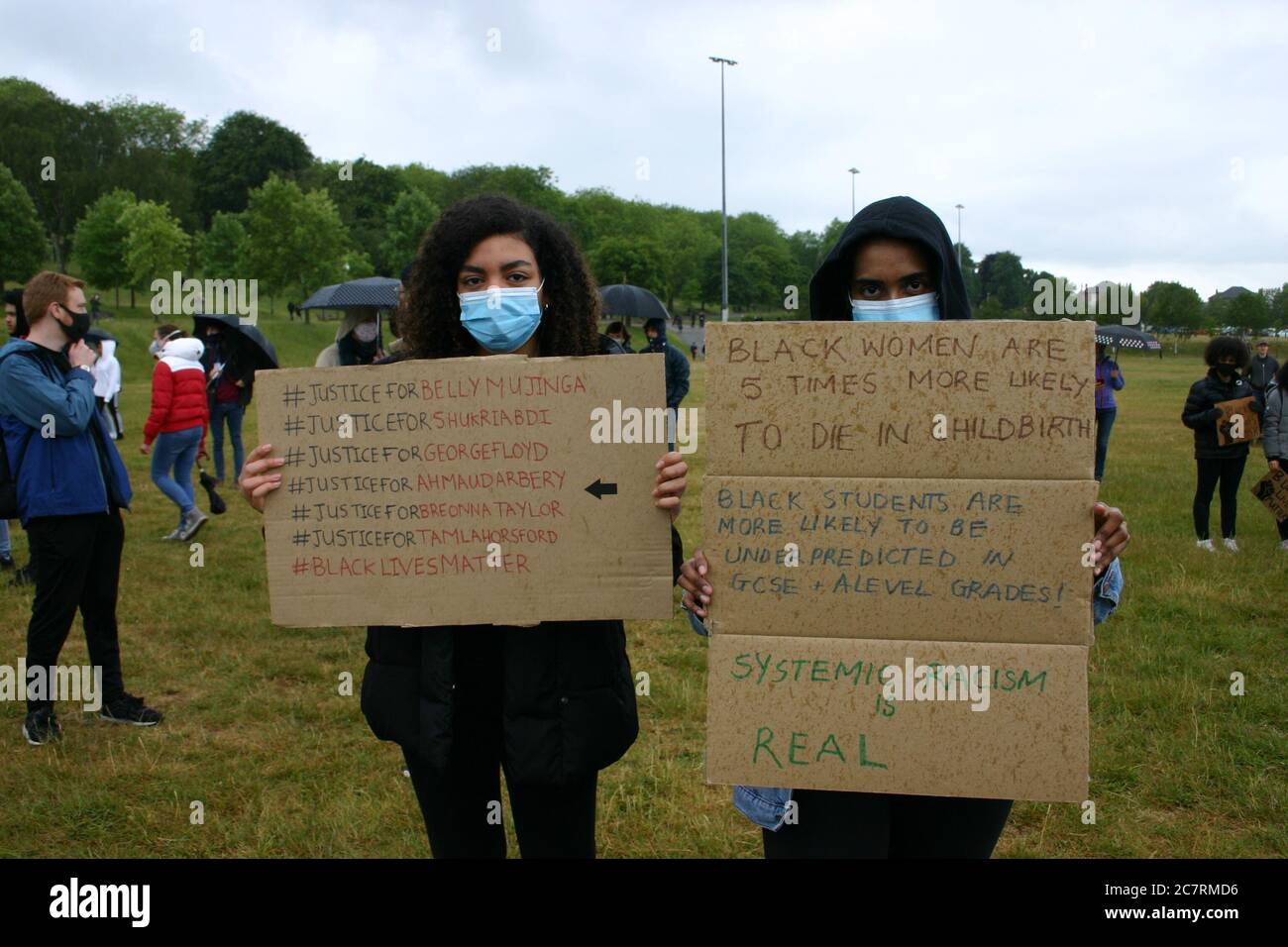 Black Lives Matter Protest, Nottingham, Großbritannien. Juni 2020 Stockfoto