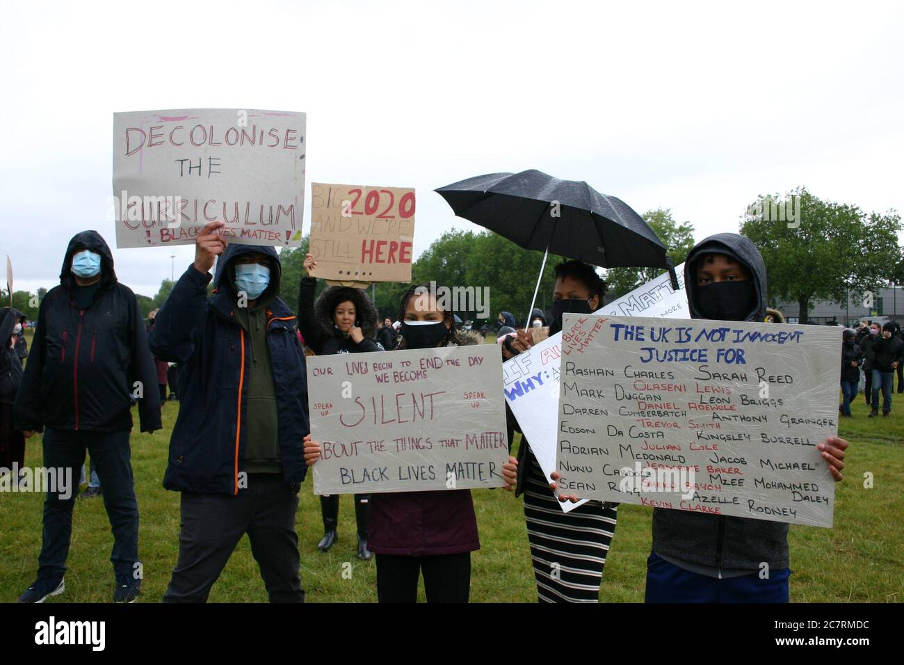 Black Lives Matter Protest, Nottingham, Großbritannien. Juni 2020 Stockfoto