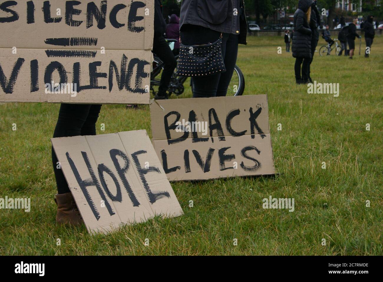 Black Lives Matter Protest, Nottingham, Großbritannien. Juni 2020 Stockfoto